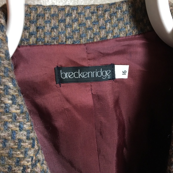 Vintage Breckenridge plaid wool blazer - Picture 2 of 8